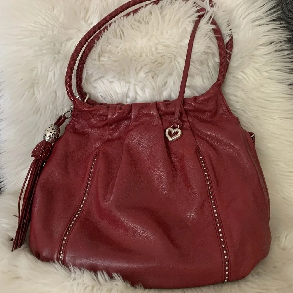 Brighton Femme Fatal Gretta Garbo Studded Bag Hobo